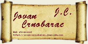 Jovan Crnobarac vizit kartica